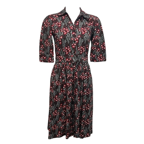 circus Dresses & Skirts - Circus floral button down cotton fit and flare dress size UK 8 NWT